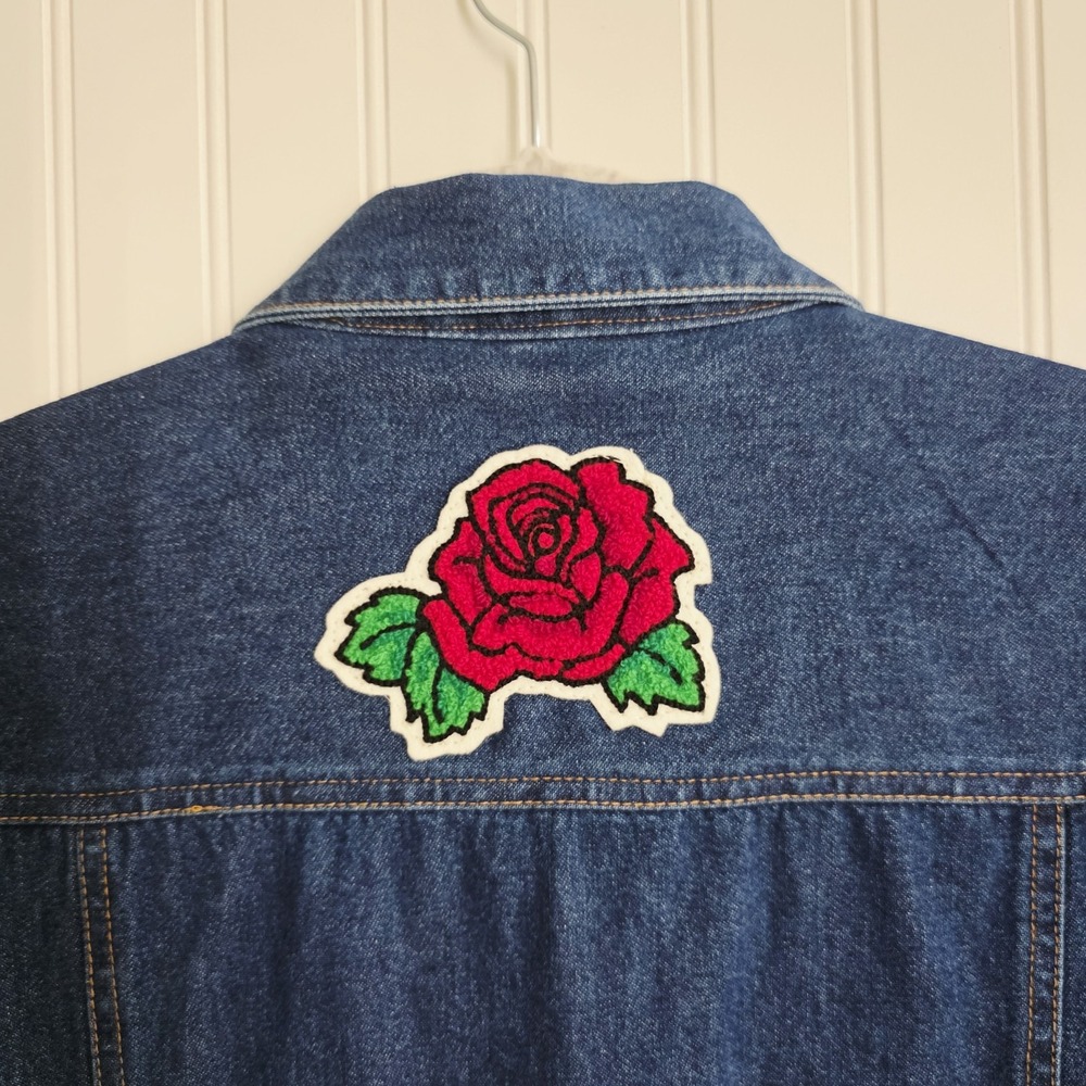 Cassee's Denim Vest w/ Lace Trim | Vintage-Inspired | Feminine Boho  Size L - Picture 4 of 6